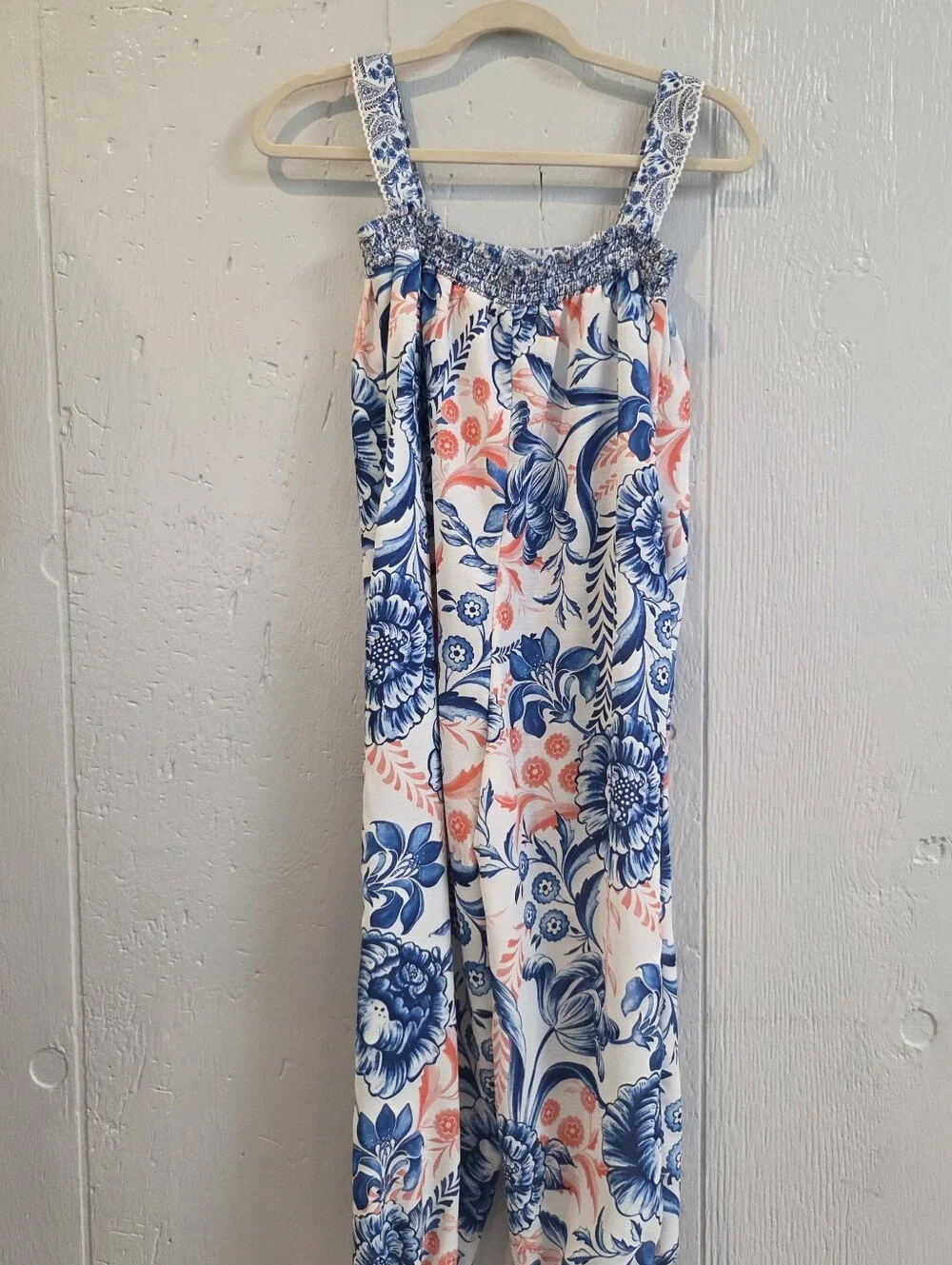 Aqua Bendita Floral Jumpsuit